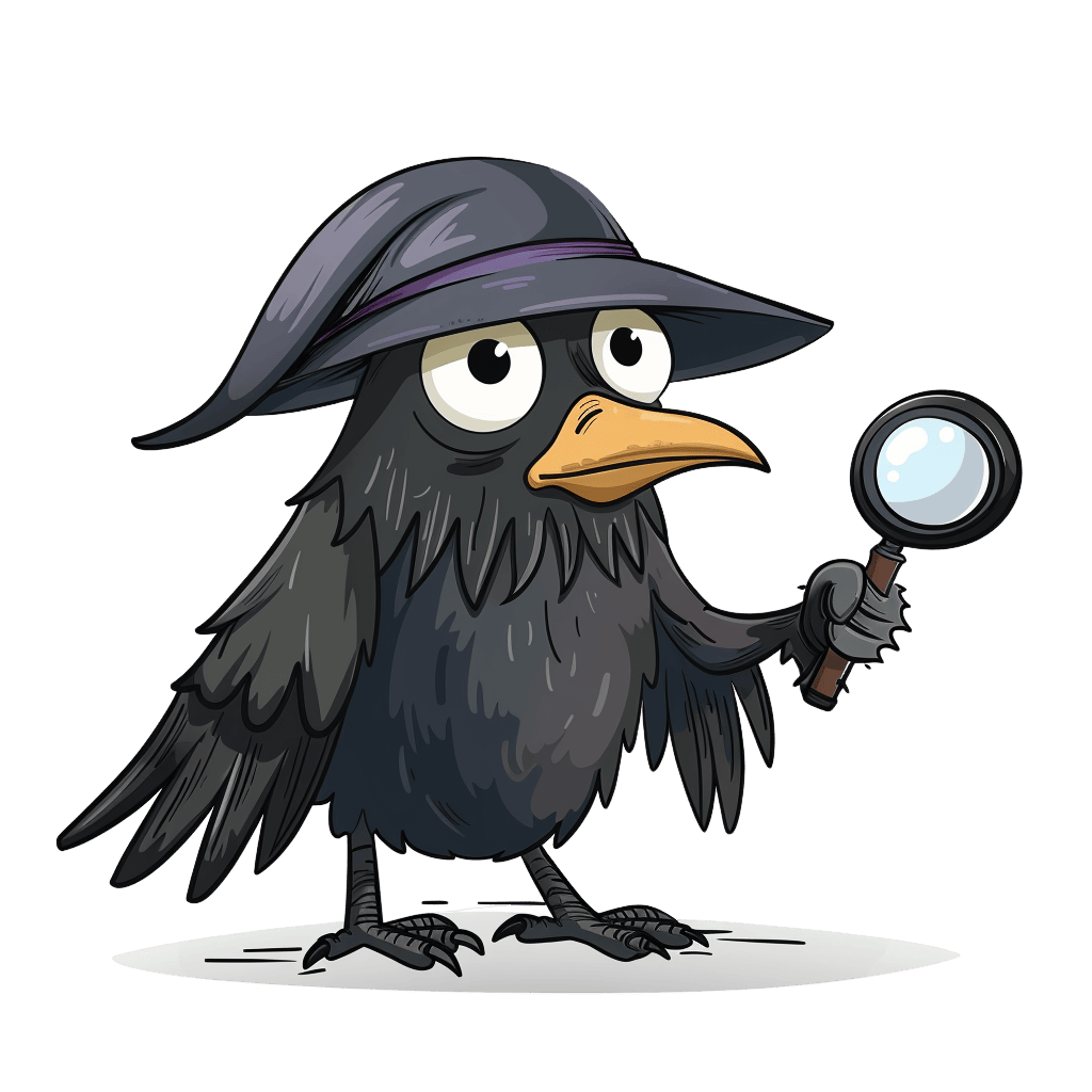 crow con lupa